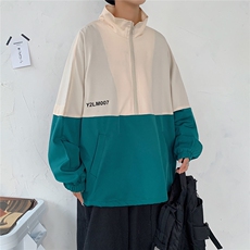 港风新款情侣宽松卫衣休闲潮流百搭潮套头夹克男士外套7212P55，男装夹克，星座227-7