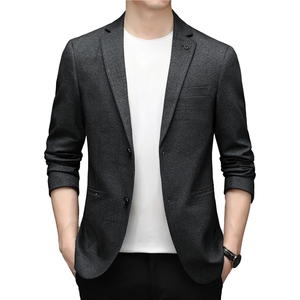 西服男秋季潮款休闲商务小西服上衣中年男士单西外套MY825-P175图片