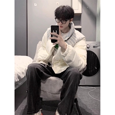 小香风立领棉服男冬季加厚保暖青少年痞帅情侣面包服外套M8016，男装棉衣，星座1116A（原606A-3）