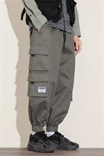 2021秋新白墙日系大码港风男工装多口袋束脚九分休闲裤K2023-P50，男装休闲裤，电商A001
