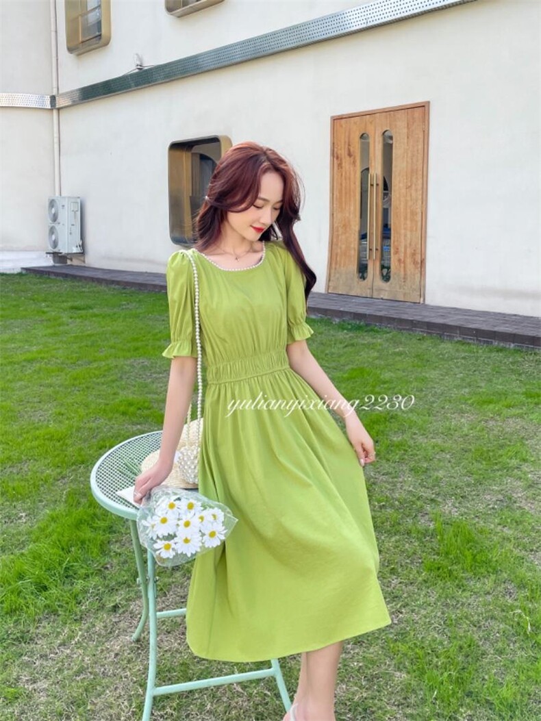 夏季钉珠连衣裙，女装连衣裙，雨恋依香(1F)