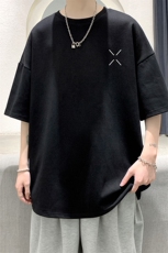 纯棉短袖t恤男大码半袖打底衫宽松体恤衫DX17305-P20大皂风，男装T恤，电商A040