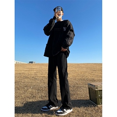 2024春款修身微喇复古弹力牛仔裤715-6-BK01P50，男装牛仔裤，星座715-6
