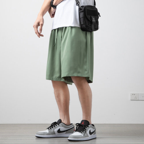 2021夏季新款休闲大码木地板白墙男轻爽超薄冰丝五分裤DK2622-P25,男装休闲裤,电商A001