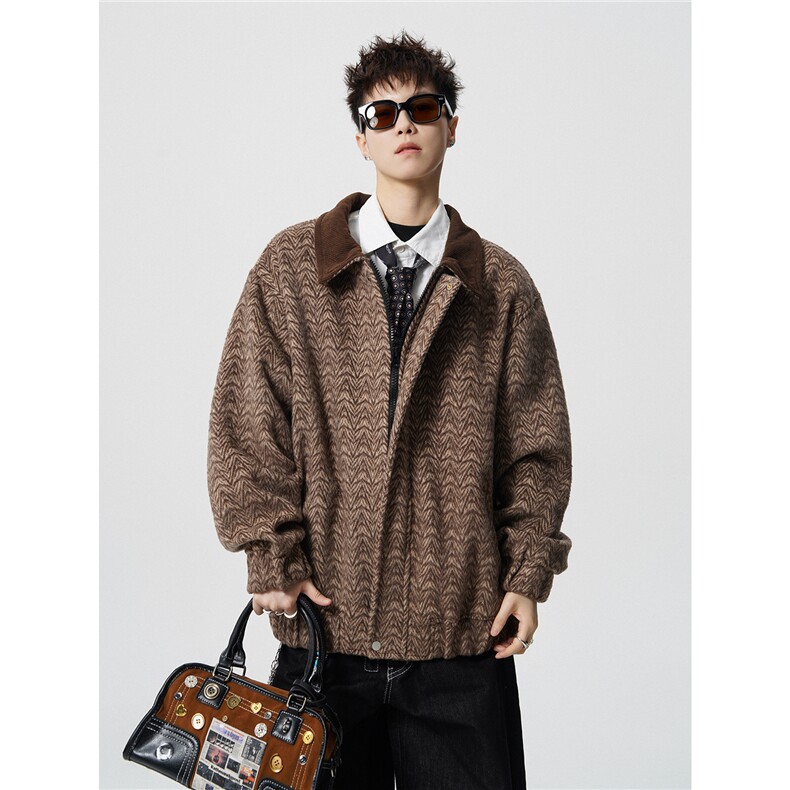 WT3309-P90特控168大码高品质含羊毛短款尼外套，女装短外套，电商D232