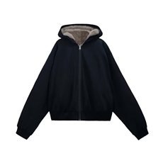 美式复古座山雕短款连帽毛领棉服女冬派克服棉衣外套2025，男装棉衣，星座218-8