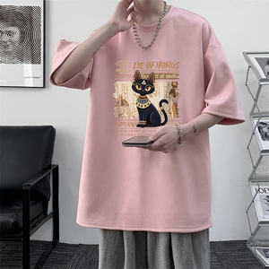 麂皮绒短袖t恤男大码半袖男 JD82429-P25图片
