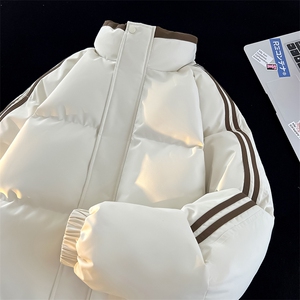 ! 加厚棉服冬季拼色条纹情侣立领棉衣 815A-CM99062-P82特图片
