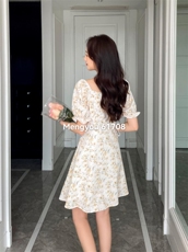 碎花连衣裙，女装连衣裙，梦由