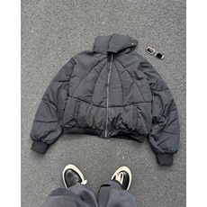 美式复古立领棉服男冬季加厚保暖宽松拉链面包服外套，男装棉衣，星座716-3