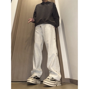 现货！春秋男士高品质华棉宽松排扣运动裤休闲裤 K79-p48-控78图片