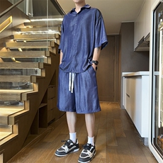 量大优供视频激光直筒冰丝短裤CP70-特p25，男装牛仔裤，电商B371