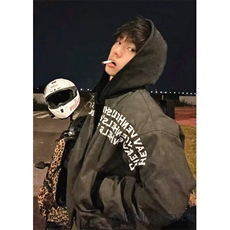 秋季外套高级感痞帅美式hiphop棒球服印花夹克青少年WLW2211-P66，男装夹克，星座1008