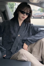 学院风自带领带cleanfit长袖卫衣扎染纯色上衣常规P49加绒P59，男装卫衣，电商B319