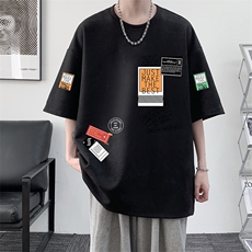 麂皮绒短袖t恤男大码半袖男JD82121-P25，男装T恤，电商A040