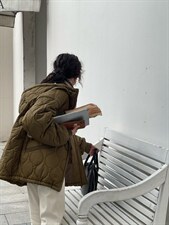 冬季·韩版带帽服，女装棉衣/棉服，hello september