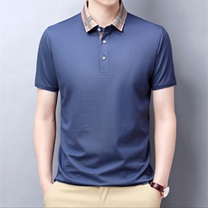 短袖T恤男士上衣翻领百搭POLO衫休闲服潮流纯色夏季新款体恤男装，男装T恤，电商B212（原钱塘6029）