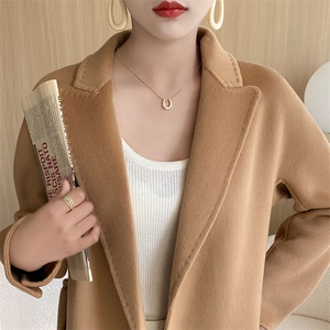 羊毛大衣女新款冬季韩版时尚流行羊毛呢子外套图片