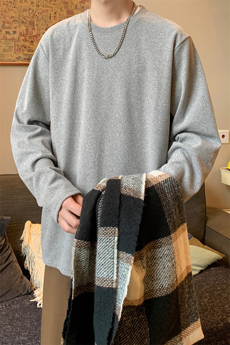 8XL-M德绒打底衫男保暖内衣加绒加厚内搭双面绒男TBG1103P35控48,男装T恤,电商D206-1
