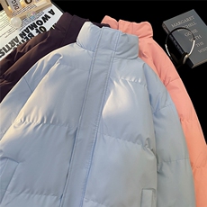 特批毛毯纯色时尚宽松面包服保暖立领棉服A247-MY2276特批55控95，男装棉衣，电商A247