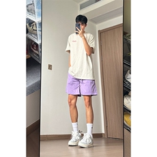 特批17夏季复古纯色运动速干百搭款短裤锦纶，男装牛仔裤，电商基地A086