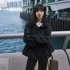 现货2021春秋新款短款风衣女浙宝292A货号L502，女装风衣，时倾STUDIO