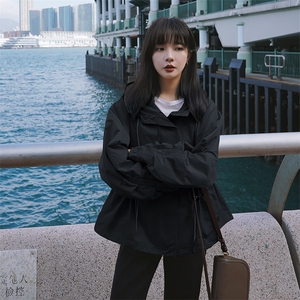 现货 2021春秋新款短款风衣女浙宝292A货号L502图片
