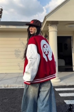 时尚美式复古设计感棒球服外套女春秋2025新款夹克学院风潮牌，男装夹克，星座302B