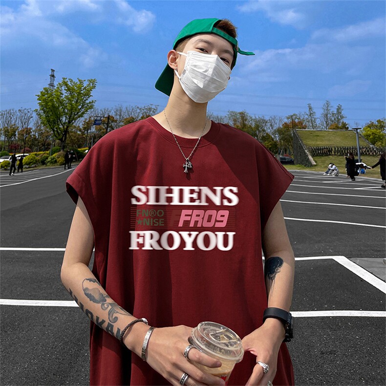 量大优供视频得物直播品质230克夏季纯棉背心无袖T恤WB319，男装背心/马甲，电商A486