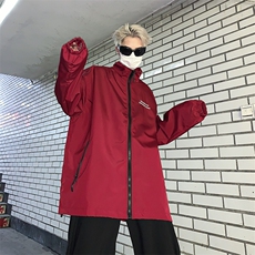 A782-P56春秋季日系立领夹克衫男新款潮牌宽松休闲冲锋衣外套，男装夹克，星座512-6