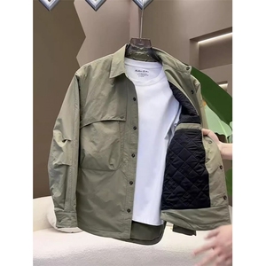 解构立体裁剪休闲工装棉服男加棉加厚翻领夹克外套JK07657-P83图片