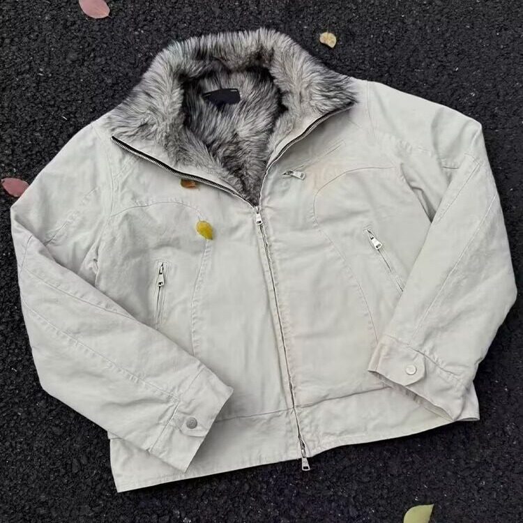 现货DW308-特价185重磅水洗座山雕外套广东十三行货图片