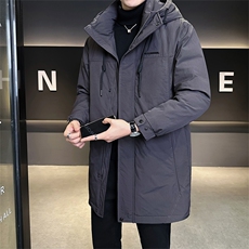 标50绒店主风冬季男士中长款连帽羽绒服保暖外套9919-P275，男装羽绒服，电商B338