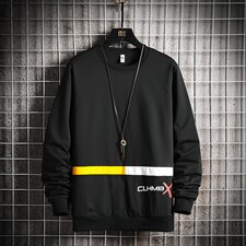 @港风男生圆领卫衣ins潮学生男女外套大码班服W300-P23，男装卫衣，电商A128