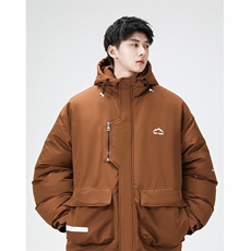 冲锋衣羽绒棉服男冬季宽松大码加厚棉衣ins潮流外套M0783-P120，男装棉衣，星座308B-2
