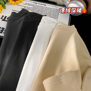 德绒打底衫圆领保暖内搭情侣长袖T恤卫衣男TC1202-P16【特价】图片