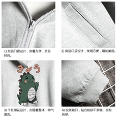 KS21037-P38加绒款-P43连帽开衫卫衣男运动外套大码班服网格，男装卫衣，电商A040A