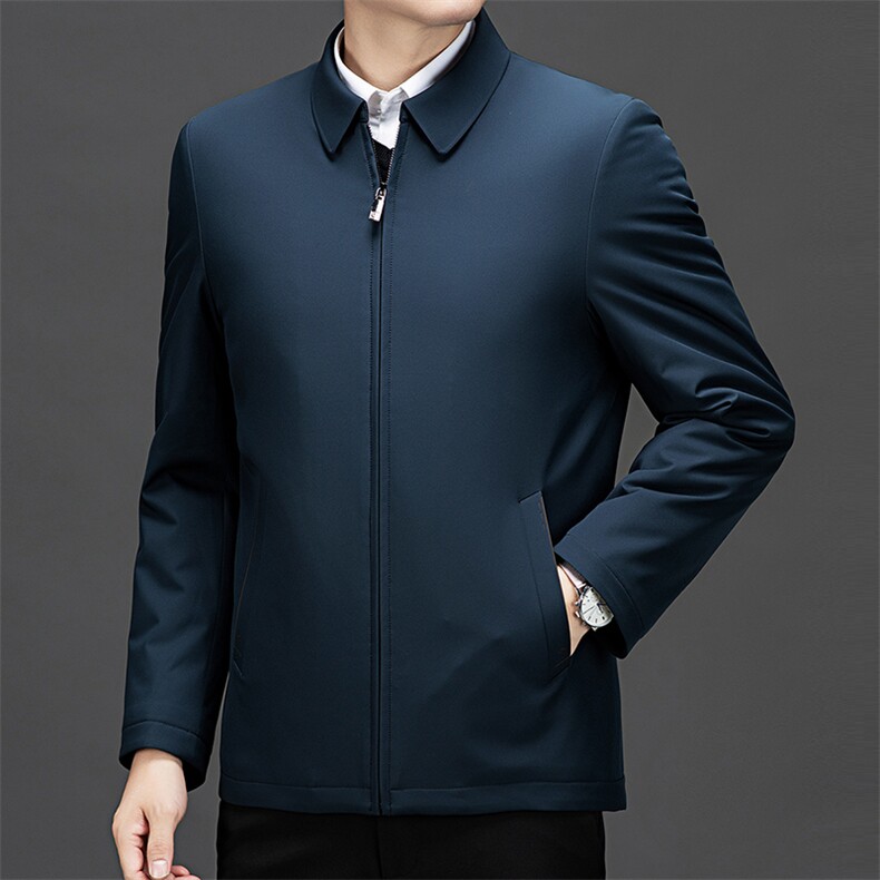 冬季加厚羽绒棉服男士外套2026新款中年爸爸成熟稳重男装行政夹克,男装夹克,电商B212（原钱塘6029）