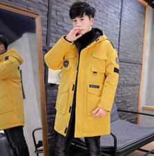 2021羽绒服男中长款连帽工装长款外套白鸭绒B247MY020P200，男装羽绒服，电商B247