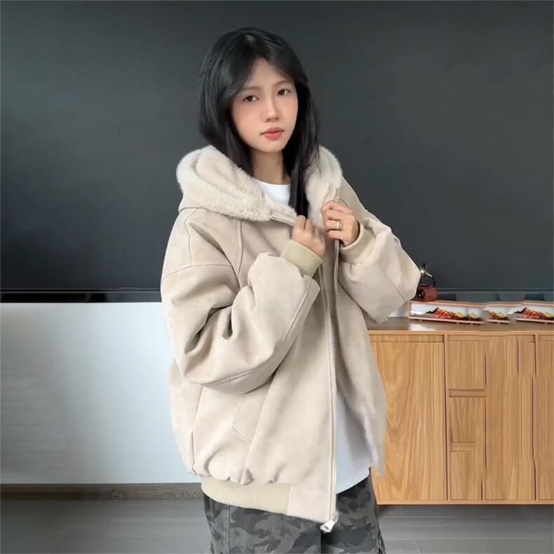 现货高品质美式高街冬季重磅座山雕大毛毛领pu皮棉衣男女加厚外套，男装皮衣，电商A486