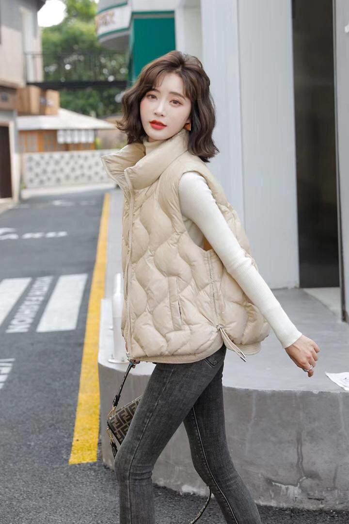 现货高品质标90绒羽绒马甲，女装马甲，艾依佳人