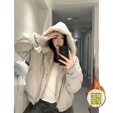 现货高品质美式高街冬季重磅硬挺短款座山雕毛领棉衣男女加厚外套，男装棉衣，电商A486-1