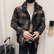 312A-5-606-P128冬季社会小伙立领棉衣韩版潮流棉服A，男装棉衣，星座312A-5