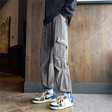 【特价】美式复古直筒男宽松束脚休闲裤登山速干运动裤W40P28，女装休闲裤，星座1112-1