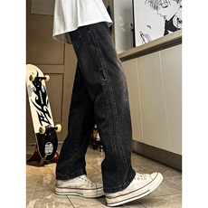 A178秋冬季新款美式休闲牛仔裤男直筒宽松Q81P48限价68，男装牛仔裤，电商A178