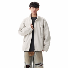 现货美式蝙蝠袖立领夹克外套男2026新款短款外套JK02636-P75，男装夹克，星座308B-2