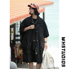 露营海电商A188-DW3101-TP68100聚酯纤维宽松短袖T恤衬衫控114，男装衬衫，电商A188