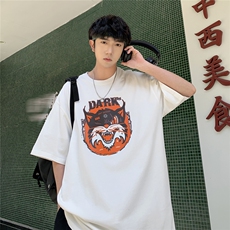 2026新款大码中性嘻哈青少年宽松潮流百搭短袖T恤A422-1-DT15-P28，男装T恤，电商A422-1