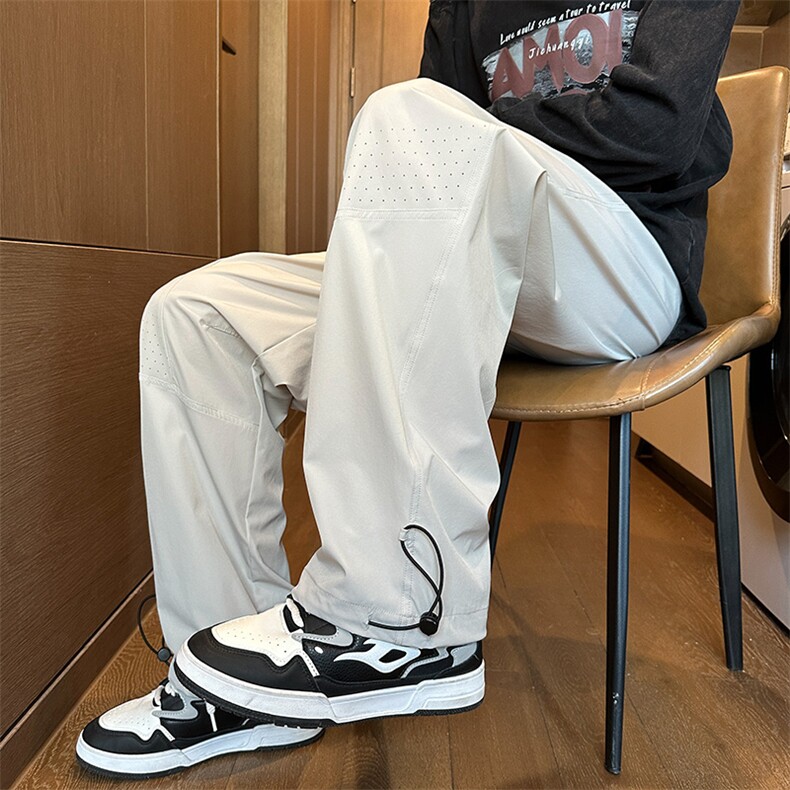 春季现货休闲裤男宽绣四面弹纯色直筒裤DSA157-1-K9812-特P35,男装休闲裤,电商A157-1