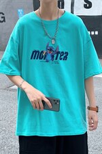 ！2021夏季新款男士短袖T恤宽松百搭五分半袖体恤衫T2153P25，男装T恤，电商B220